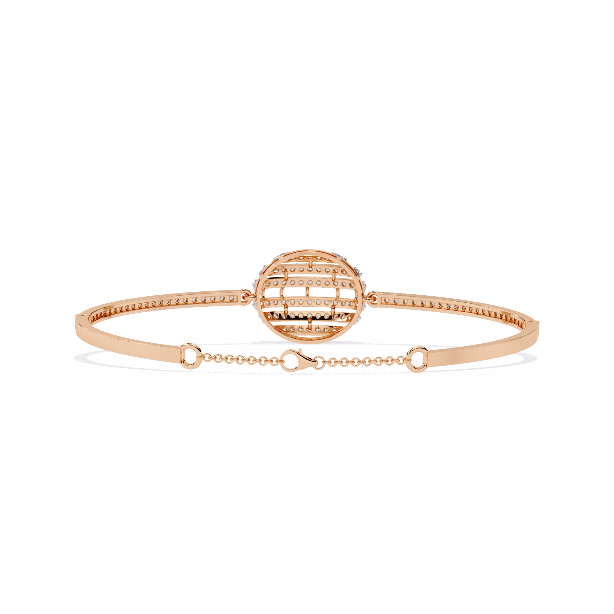 Solitairekart 0.66ct Celestial Orbit Natural Diamond Bracelet-HI Color, VS-SI Clarity